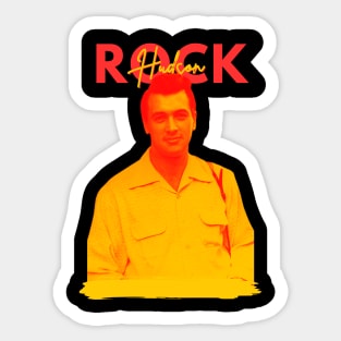 Rock Hudson / Retro Style Sticker